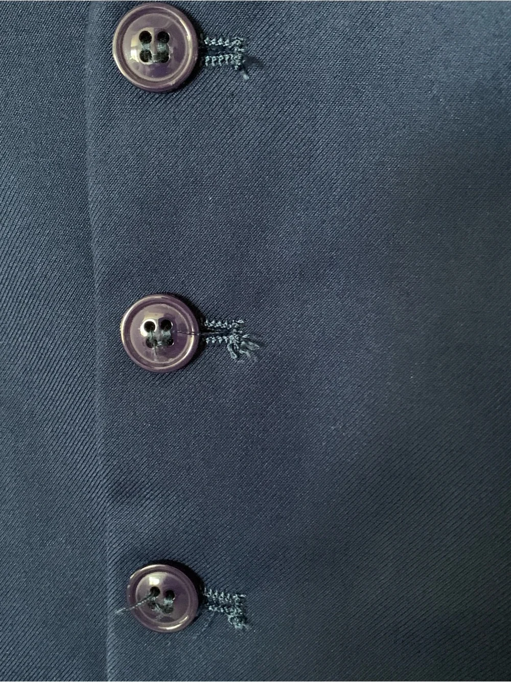 HISDERN Men’s Navy Blue Slim Fit Suit Vest Size Medium